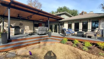 Custom decking installation for backyard outdoor living